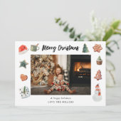 Frohe Weihnachtskekse & Leckereien Foto (Stehend Vorderseite)