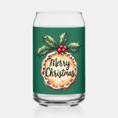 Frohe Weihnachtskekse mit Holly Berries Dosenglas (Rückseite)