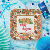 Frohe Weihnachtskekse Pappteller (Party)