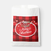 Frohe Weihnachtskekse und Kakaoweihnachtsgebäck Geschenktütchen (Vorderseite)