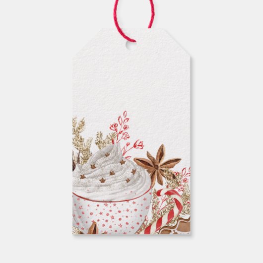 Frohe Weihnachtskekse Weihnachtsgebäck Tag Geschenkanhänger (Rückseite)