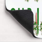 Frohe Weihnachtskerze Schriftart Mousepad (Ecke)