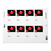 Frohe Weihnachtskerzen Geschenkmarke (Vorne)