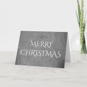Frohe Weihnachtskhalkboard Typografie Schwarz-weiß Feiertagskarte