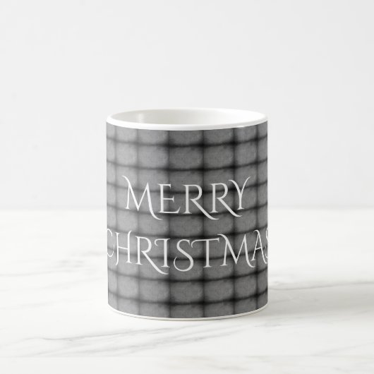 Frohe Weihnachtskhalkboard Typografie Schwarz-weiß Kaffeetasse (Mittel)