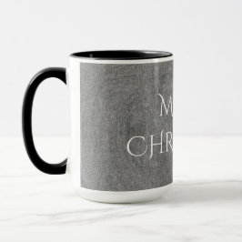 Frohe Weihnachtskhalkboard Typografie Schwarz-weiß Tasse