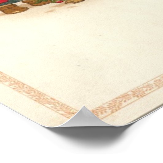 Frohe Weihnachtskids Poster (Ecke)