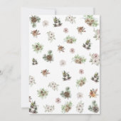 Frohe Weihnachtskiefer Botanisch Karte (Rückseite)