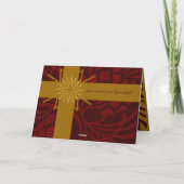 Frohe Weihnachtskiefer derzeit III Feiertagskarte (Rückseite)