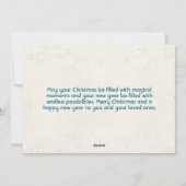 Frohe Weihnachtskinder-Foto Feiertagskarte (Rückseite)