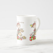 Frohe Weihnachtskinder sind Segen China Tasse (Vorderseite Rechts)