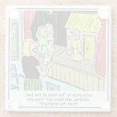 Frohe Weihnachtskinder und Krippenspiel Glasuntersetzer (Rückseite)