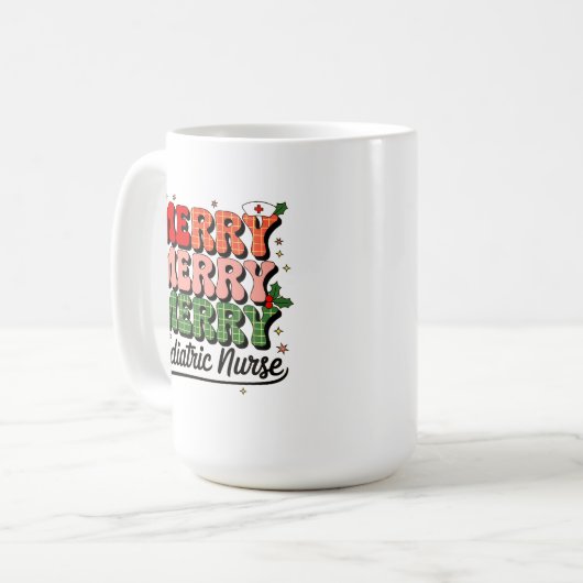 Frohe Weihnachtskinderkrankheit Kaffeetasse (Vorderseite Links)