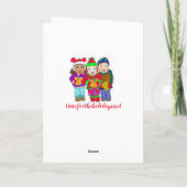 Frohe Weihnachtskinderreise Karte (Rückseite)