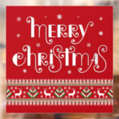 Frohe Weihnachtsklammer Fensteraufkleber (Blatt 2)