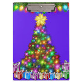 Frohe Weihnachtsklammer Klemmbrett (Vorderseite)