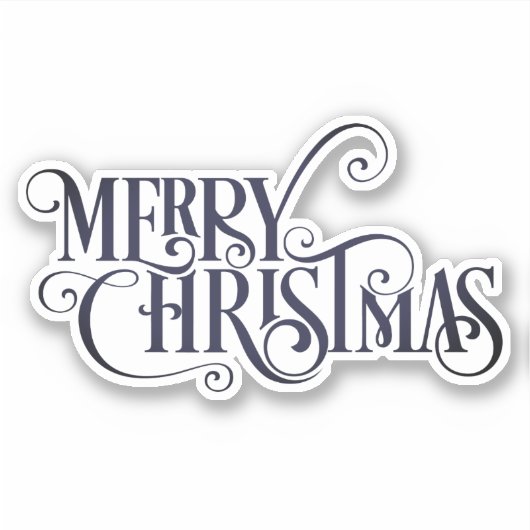 Frohe Weihnachtsklassiker Aufkleber (Vorderseite)