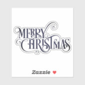 Frohe Weihnachtsklassiker Aufkleber (Blatt)