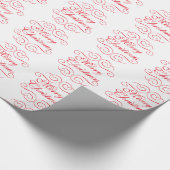 Frohe Weihnachtsklassiker Geschenkpapier (Ecke)