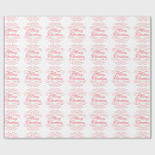 Frohe Weihnachtsklassiker Geschenkpapier (Flach)