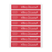 Frohe Weihnachtsklassiker Rundum-Adressaufkleber (Bogen)
