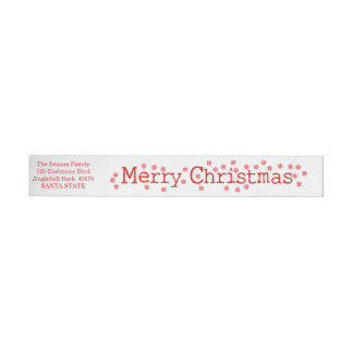 Frohe Weihnachtsklassiker Rundum-Adressaufkleber