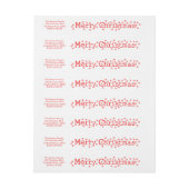 Frohe Weihnachtsklassiker Rundum-Adressaufkleber (Bogen)