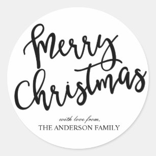 Frohe Weihnachtskleber / Feiertage Runder Aufkleber