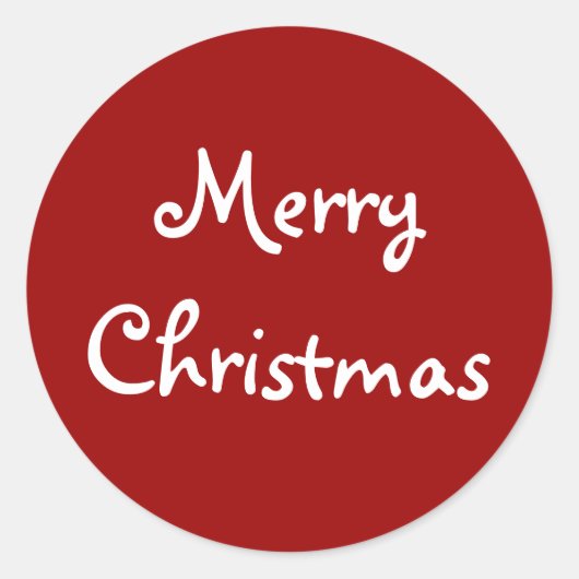 Frohe Weihnachtskleber Runder Aufkleber (Vorderseite)