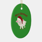 Frohe Weihnachtsklinke Keramikornament (Rechts)