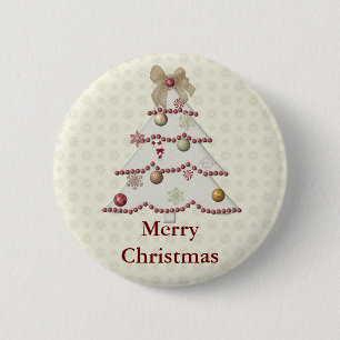 Frohe Weihnachtsknopf Button