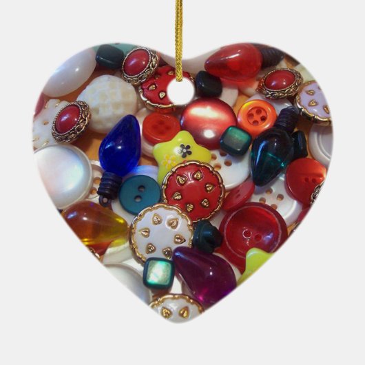 Frohe Weihnachtsknöpfe Ornament (Hinten)