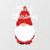 Frohe Weihnachtsknotenklammer Fensteraufkleber (Blatt)