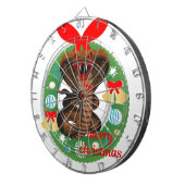 Frohe Weihnachtskobra-Schlange Dartscheibe (Vorderseite rechts)