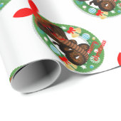 Frohe Weihnachtskobra-Schlange Geschenkpapier (Rolleneckpunkt)