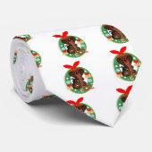 Frohe Weihnachtskobra-Schlange Krawatte (Gerollt)