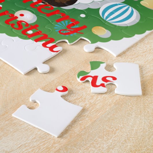 Frohe Weihnachtskobra-Schlange Puzzle (Seite)