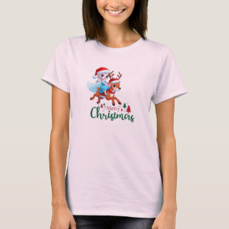 Frohe Weihnachtskönigin & Liebes Design-Hemd T-Shirt