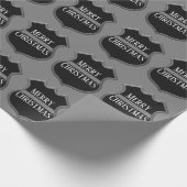 Frohe Weihnachtskorrektur-Abzeichen Geschenkpapier (Ecke)