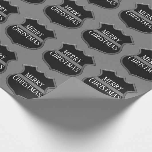 Frohe Weihnachtskorrektur-Abzeichen Geschenkpapier (Ecke)