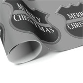 Frohe Weihnachtskorrektur-Abzeichen Geschenkpapier (Rolleneckpunkt)