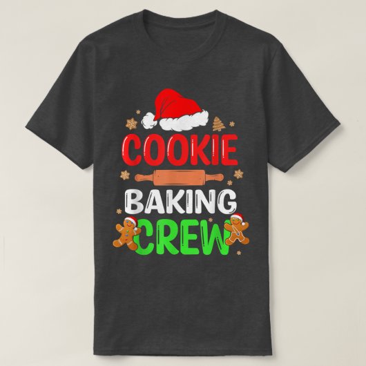 Frohe Weihnachtskost Backen Crew Gewitter Backbäck T-Shirt (Design vorne)