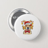 Frohe Weihnachtskostüme Reindeer Niedlicher Weihna Button (Vorne & Hinten)