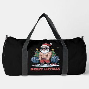 Frohe Weihnachtskraft Gewichte stemmender Weihnach Duffle Bag