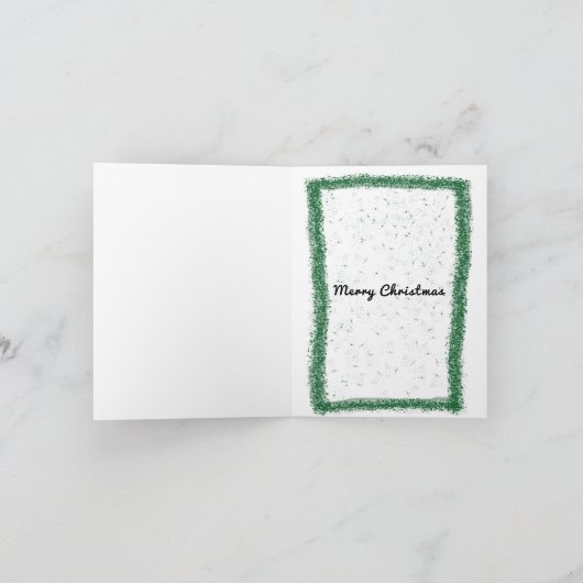 Frohe Weihnachtskranz Karte (Innenseite)