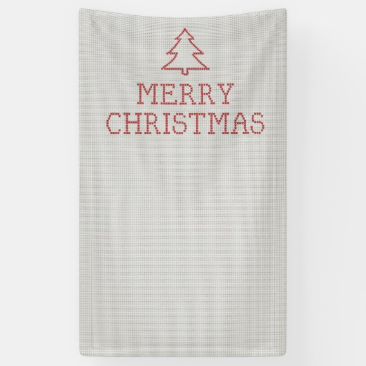 Frohe Weihnachtskreuzstickerei Banner (Vertikal)