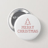 Frohe Weihnachtskreuzstickerei Button (Vorne & Hinten)