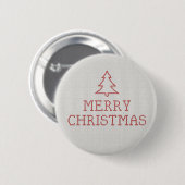 Frohe Weihnachtskreuzstickerei Button (Vorne & Hinten)