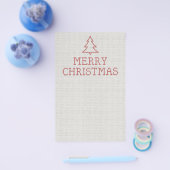 Frohe Weihnachtskreuzstickerei Flyer (Einzeln)