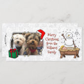 Frohe Weihnachtskrippe Baby Jesus Snowman (Vorne/Hinten)